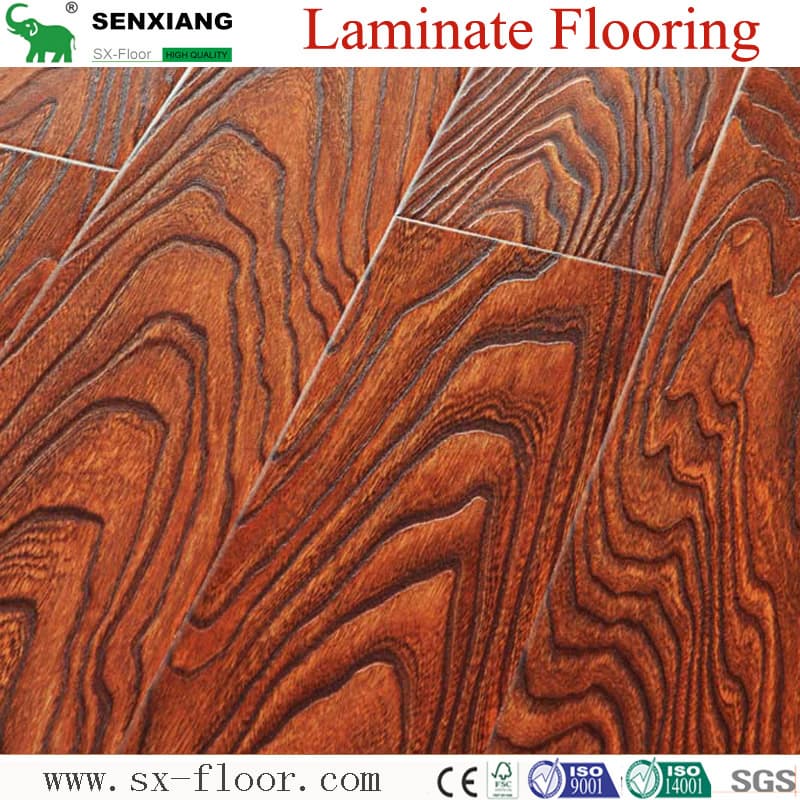 Embossed Technology Wood Texture Relief Laminate Flooring